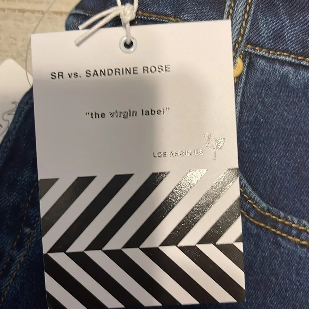 NWT Free People SR vs. Sandrine Rose “The Virgin Label” Jeans - Picture 5 of 7